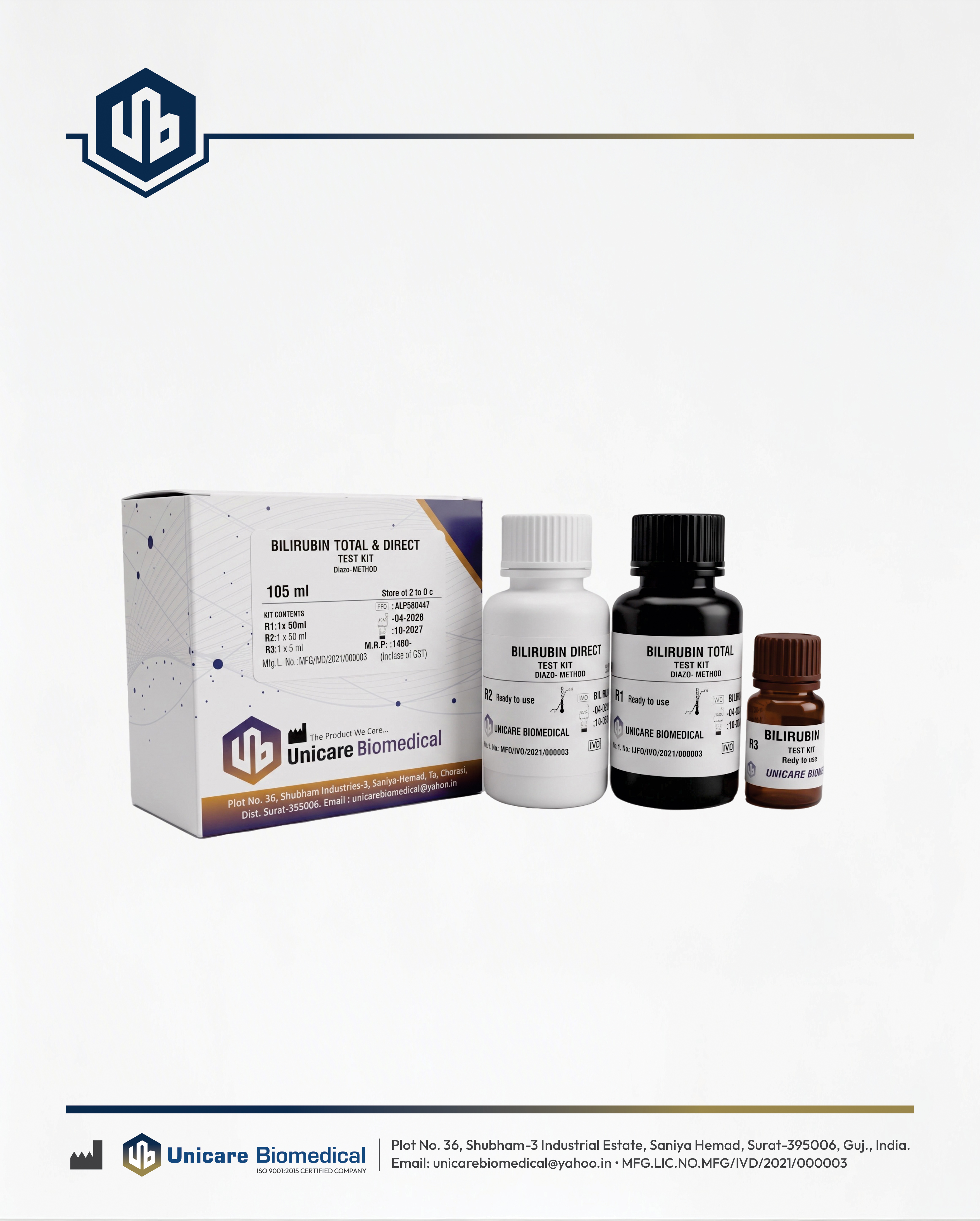 Bilirubin Total & Direct Test Kit