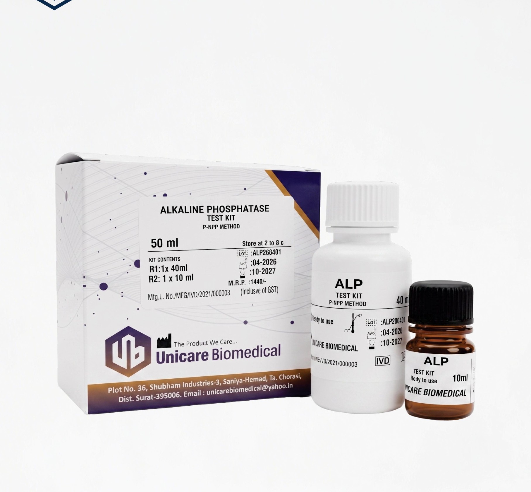 ALP Test Kit by Unicare Biomedical for clinical chemistry kits in India